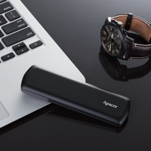 Apacer Portable SSD AS721 1TB USB-C 3.2 Gen 2/USB-A 3.2 Gen 1, Military-Grade, Shockproof, Black