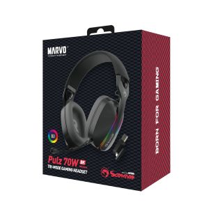 Marvo Gaming Headphones Pulz 70W - Bluetooth, 2.4G - MARVO-HG9086W