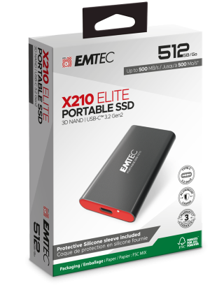 EMTEC EXT SSD X210 512GB 3.2G2