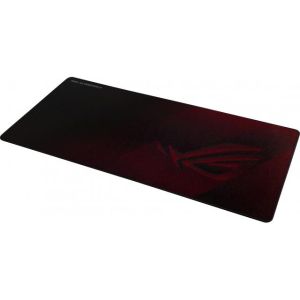 Подложка за мишка Asus ROG SCABBARD II is extended gaming mouse pad with protective nano-coating for a water-, oil-and dust-repellant surface, with anti-fray, flat-stitched edges and a non-slip rubber base