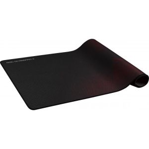 Подложка за мишка Asus ROG SCABBARD II is extended gaming mouse pad with protective nano-coating for a water-, oil-and dust-repellant surface, with anti-fray, flat-stitched edges and a non-slip rubber base