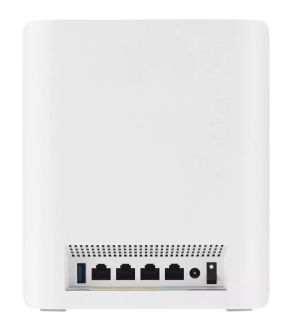 Меш система Asus Mesh WiFi system, ZenWiFi BT8 1PK, BE14000, Tri-Band, coverage up to 280m2, Tri-Core 1.8GHz CPU, 128MB/1GB Flash/RAM, 2.5G dual-port, Smart Home Master SSIDs, AiProtection Pro, Adaptive QoS, VPN server/client, IPTV, OFDMA, AiMesh,White