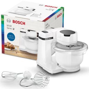 Кухненски робот Bosch MUMS2AW00 Kitchen machine, MUM Serie 2, 700 W, 4 speeds, 3.8l plastic mixing bowl, White