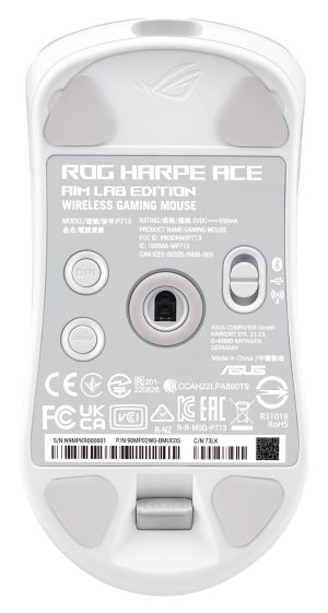 ASUS ROG Harpe Ace Aim Lab Edition Gaming Mouse Ultra-Lightwieght Connectivity 2.4GHz RF Bluetooth Wired 36K DPI Sensor