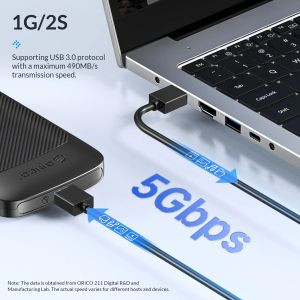 Orico Storage - Case - 2.5 inch USB-C - 2020C3-V1-BK