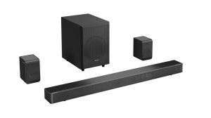 Аудио система Hisense AX5125H 5.1.2Ch Sound Bar with Wireless Subwoofer, 500W, Dolby Atmos, Bluetooth 5.3, 4K HDMI Pass Through, DTS:X, HDMI/AUX/ARC/Optical/USB, 7 EQ Modes