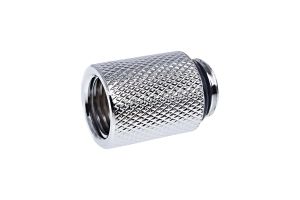 Alphacool Eiszapfen extension 20 mm G1/4 outer thread to G1/4 inner thread - chrome