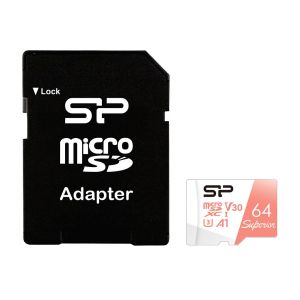 Memory card Silicon Power Superior 64GB, microSDXC, Class 10, SD Adapter