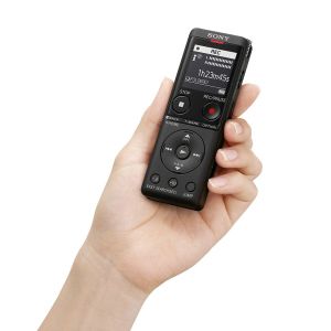 Voice recorder Sony ICD-UX570, 4GB, micro SD slot, built-in USB, black