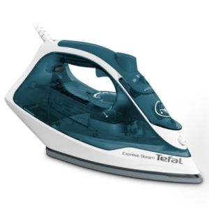 Iron Tefal FV2839, Express Steam, light blue/green, 2400W, 40g/min, shot 185g/min, AD, water tank 270 ml, Ceramic soleplate