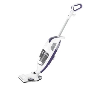 Mașină de curățat cu abur Rowenta RY7731WH, CLEAN&STEAM REVOLUTION GREY, tampoane din microfibră 1 „Toate podelele” și 1 „Hard Spot”, cartuș de filtrare a apei x2, cipuri de ulei esențial x10, Carpetglider