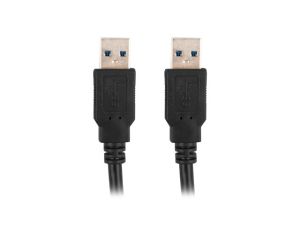 Кабел Lanberg USB-A (M) -> USB-A (M) 3.0 cable 0.5m, black