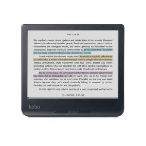 Cititor de cărți electronice Kobo Libra Color, ecran tactil E Ink 7 inchi, 1680 x 1264, 32 GB, 1 GHz, Greutate 0,215 kg, Wireless Da, Comfort Light PRO, IPX8 - până la 60 de minute la 2 metri de apă, 15 formate de fișiere suportat nativ, Black