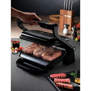 Барбекю Tefal GC712834, Optigrill+ Black, 600cm2 cooking surface, automatic cooking sensor, 6 automatic programs, 4 adjustable temp., cooking level indicator, non-stick die-cast alum. Plates