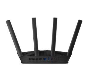 Рутер Asus Wireless Router, RT-BE58U, BE3600, Dual-Band, Quad-Core 2.0GHz CPU, 256MB/1GB Flash/RAM, 4K-QAM, 2.5G port, AiProtection Pro, NAT Passthrough, VPN, multiple SSIDs,  IPTV, Beamforming, 4G LTE/5G Mobile Tethering, AiMesh, Black