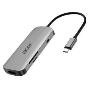 Докинг станция Acer 7in1 Type C dongle: 1 x HDMI, 3 x USB3.2, 1 x SD/TF, 1 x PD, Up to 5Gbps Data transmission speed