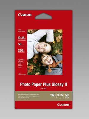 Hârtie Canon Plus Glossy II PP-201, 10x15 cm, 50 coli