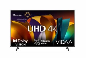 Телевизор Hisense 43" A6N, 4K Ultra HD 3840x2160, DLED, DFA, Precision Colour, HDR 10+, HLG, Dolby Vision, DTS Virtual X, Smart TV, WiFi, BT, AnyView Cast, Gaming Mode, 1xHDMI2 eArc, 2xHDMI, 2xUSB, LAN, CI+, DVB-T2/C/S2, Black