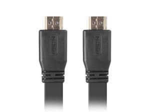 Кабел Lanberg HDMI M/M V2.0 cable 0.5m, 4K flat, black