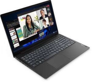 Laptop Lenovo V15 G4 AMD Ryzen 5 7520U (până la 4,3GHz, 4MB), 16GB LPDDR5 5500MHz, 512GB SSD, 15.6" FHD (1920x1080) TN AG, AMD Radeon 610M, grafică Cam, WLAN20 BT, negru , DOS, 3Y CCI
