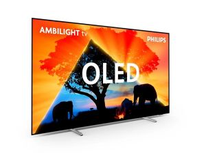 Телевизор Philips 55OLED769/12 , 55" UHD 4K OLED 120Hz Ultra-low lag, 3840x2160, DVB-T/T2/T2-HD/C/S/S2, Ambilight 3, HDR10+, Titan OS, Dolby Vision, Atmos, DTS Play-Fi, P5 Perfect/Al, BT 5.2, 4*HDMI, G-Sync, VRR, Free Sync, 2* USB, 802.11ac, Lan, 20W RMS