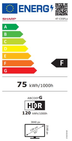 Television Sharp 55FL1EA, 55