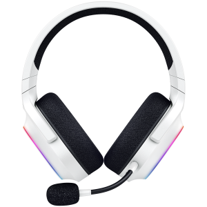 Razer Barracuda X Chroma, Gaming Headset, White, Oval Ear Cushions, 2.4 GHz Wireless / Bluetooth, Breathable Fabric with Memory Foam Cushions, Detachable Razer™ HyperClear Cardioid Mic, 7.1 Surround sound: Only available on Windows 10 64-bit (or higher)