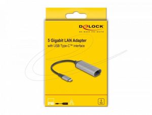 Delock Мрежов адаптер USB Type-C към 5 GbpsLAN