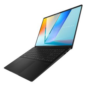 Лаптоп Asus Vivobook S M5606KA-RI073,AMD KRACKAN-8C/BGA,16 "OLED WQXGA+(WQ+) 2880X1800 16:10 Bend+400nits(HDR) Glare120 Hz,24GB LPDDR5X (on BD),1TB SSD,Backlit Chiclet Keyboard 1-Zone RGB with Num-key, No OS,Neutral Black, AI PC +Backpack