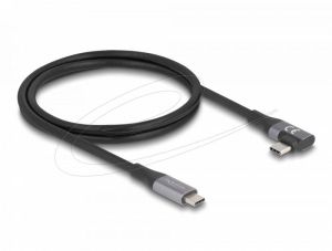 Delock USB-C Кабел 90°, 40 Gbps USB PD 3.1, 240W, 1 m