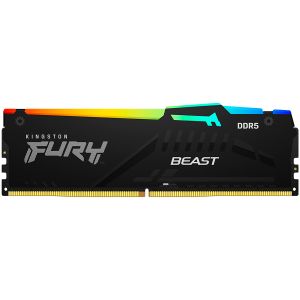 Kingston 64GB 6000MT/s DDR5 CL30 DIMM (Kit of 2) FURY Beast RGB XMP, EAN: 740617342758